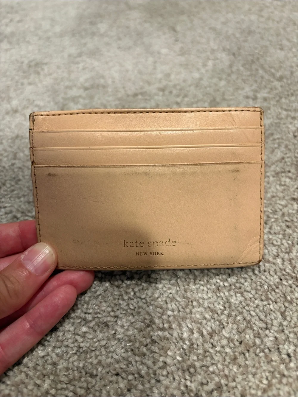Kate Spade Hot Pink Patent Leather Slim Card Holder Wallet
